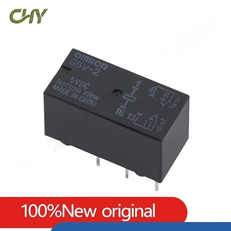 1-10Pcs/Lot G5V-2-5VDC G5V-2-12VDC G5V-2-24VDC G5V-2-H1-5VDC G5V-2-H1-12VDC 24VDC 8PIN 1A 2A 12V 24V Signal Relay
