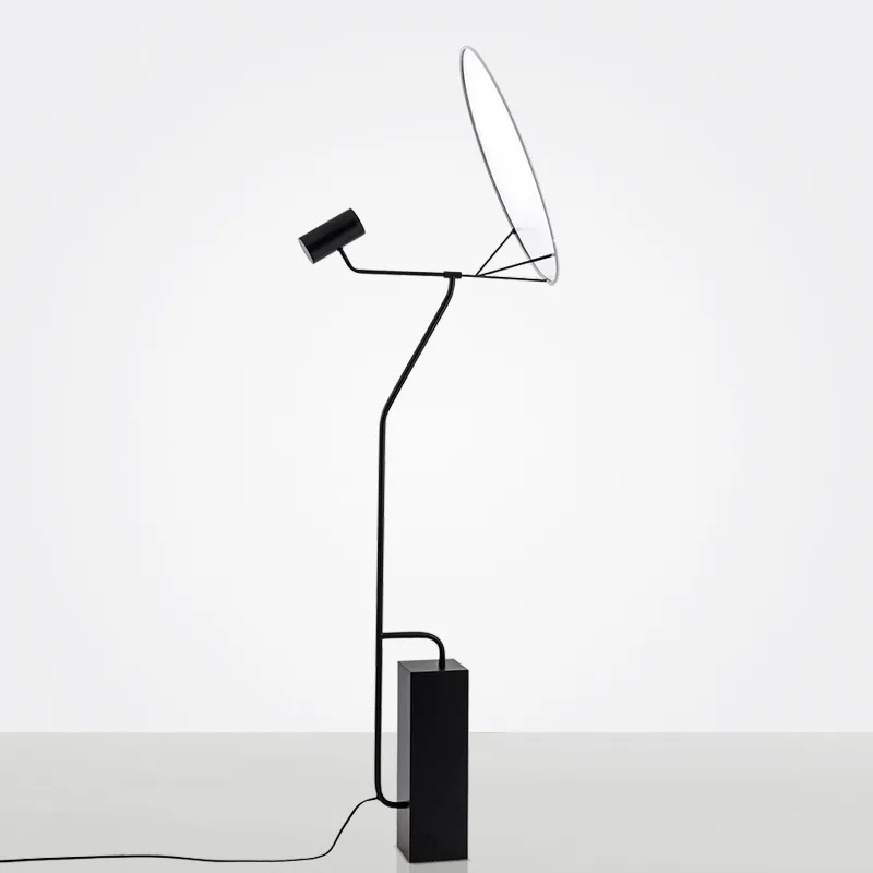 Nordic simple modern radar projection LED vertical light light luxury model room bedroom living room creative floor lamp