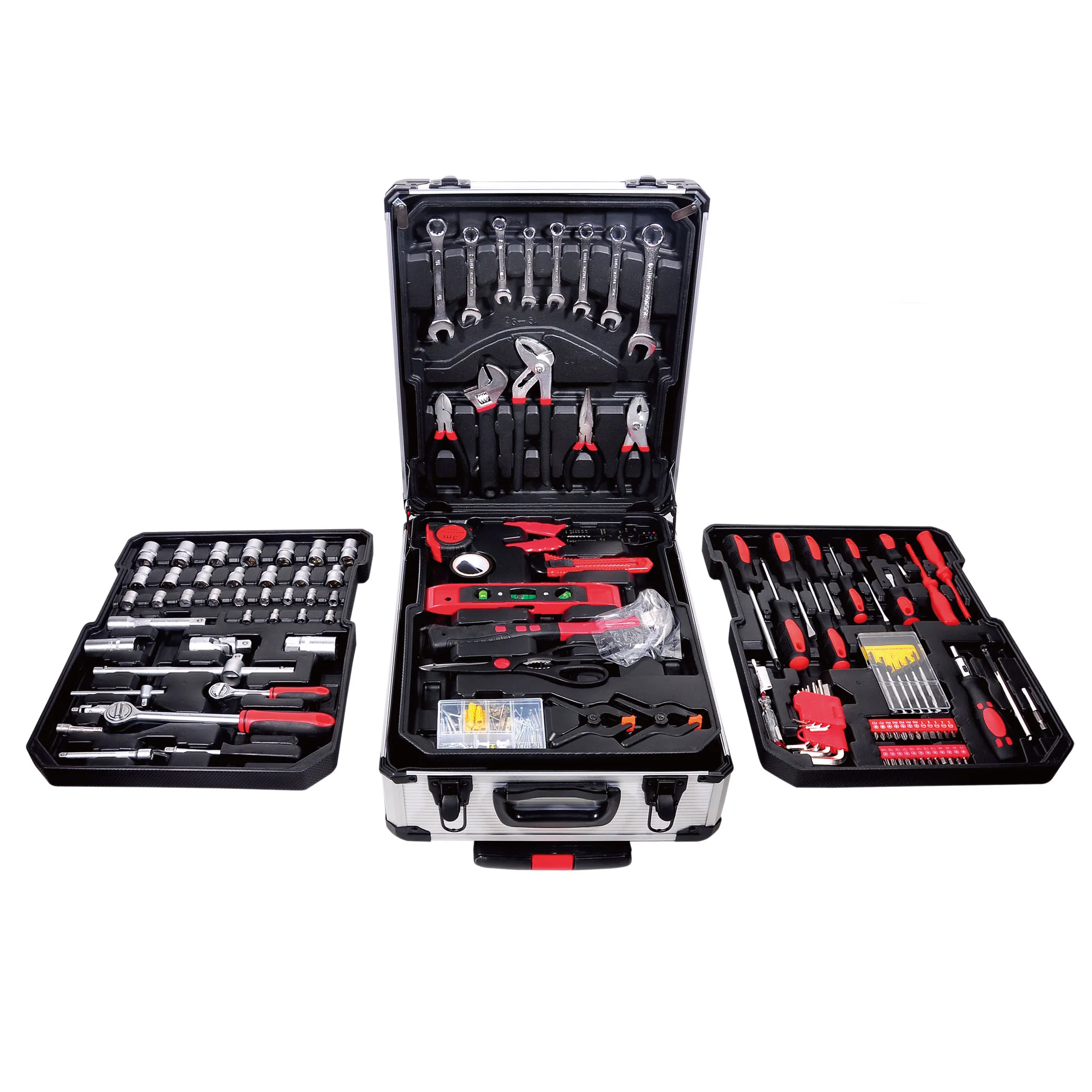 187 in 1 Mechanic Car Repair Hand Tool Kits Box Spanner Socket Gear Ratchet Wrench Auto Maintenance Home Combination Tool Set