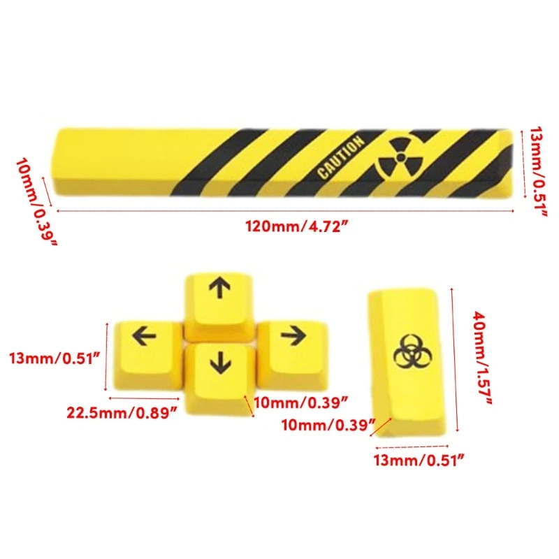 PBT Keycaps OEM Height Space Enter Directions Keycap for Gaming Mechanical Keyboards 8PCS Dropship