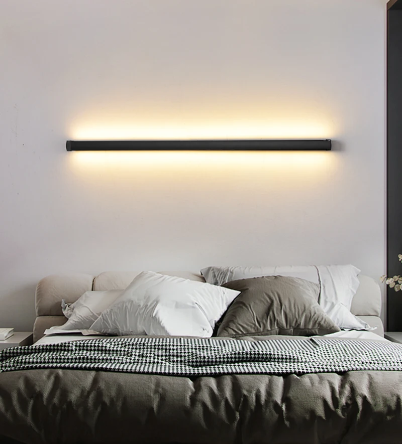 

Minimalist Modern LED Wall Lamp Creative Long Wall Lamp Modern LED Wall Lamp Living Room Bedside Aluminum Wall light Ligting Sco