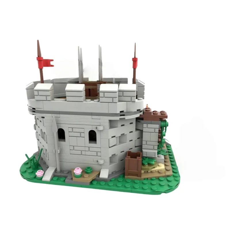 

Модель серии средневекового замка MOC — набор игрушек из мелких строительных блоков с 374 деталями — подходит для всех энтузиастов, чтобы служить