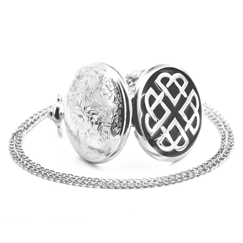 Retro Bronze Steampunk Pattern Engraved Flip-Top Quartz Necklace Series Commemorative Pocket Watch For Male And Female Students