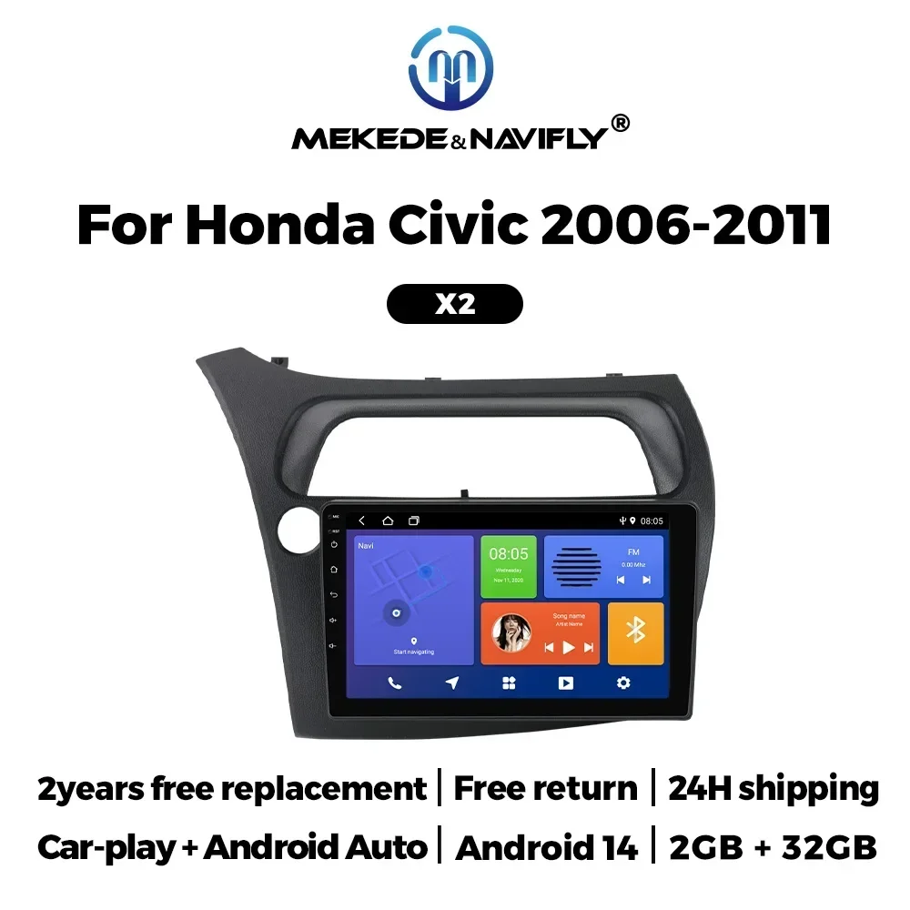 2-din-android-14-pour-honda-civic-hatchback-2006-2011-carplay-auto-autoradio-multimedia-video-navigation-stereo-unite-principale-haut-parleur