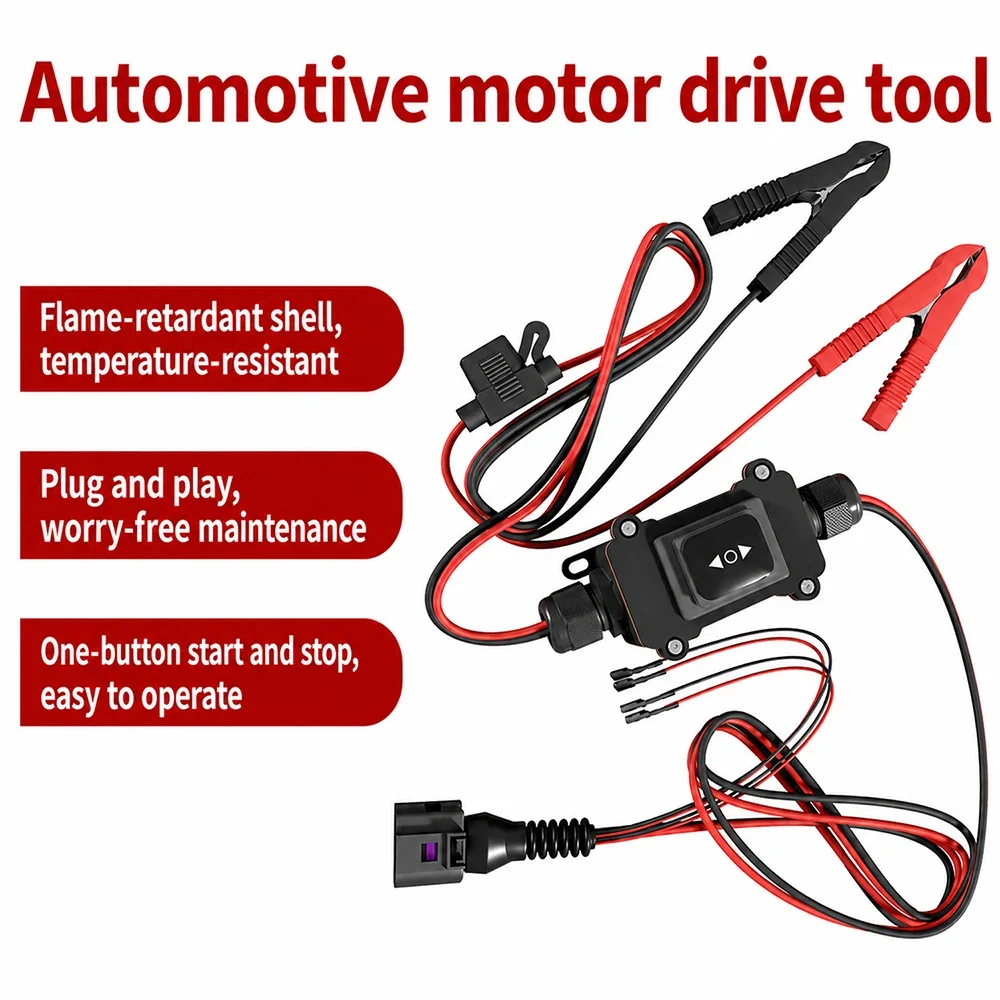 DC 12/24V Electronic Motor Test EPB Emergency Release Tool One-Button Reset for Brake Pad Replacement Car Maintenance