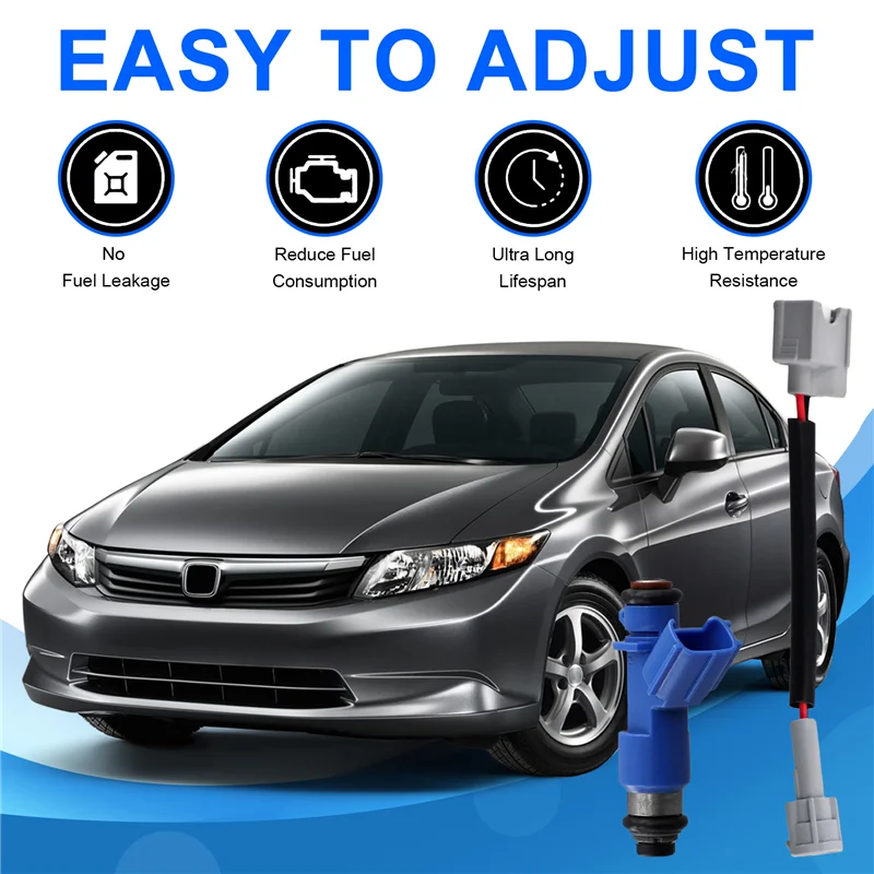 4PCS 16450-RWC-A01 New Fuel Injector Nozzle 410Cc For ACURA RDX RSX TSX INTEGRA HONDA CIVIC-M53K