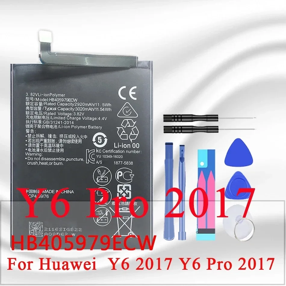 Battery for Huawei Y7 Prime/Y7 2017/Y9 2018/Y6 Pro 2017/Y6 II/Y6 Pro/Y5 2017/Y5 Lite/Y5 Prime 2018/Y5 2019/Y3 II