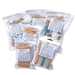 150PCS 300PCS 1/4W 1/2W 1W 2W 3W Resistance 1% Metal Film Resistor Assortment Kit Set 30Values Each 5/10PCS 1~750 1K~820K Ohm