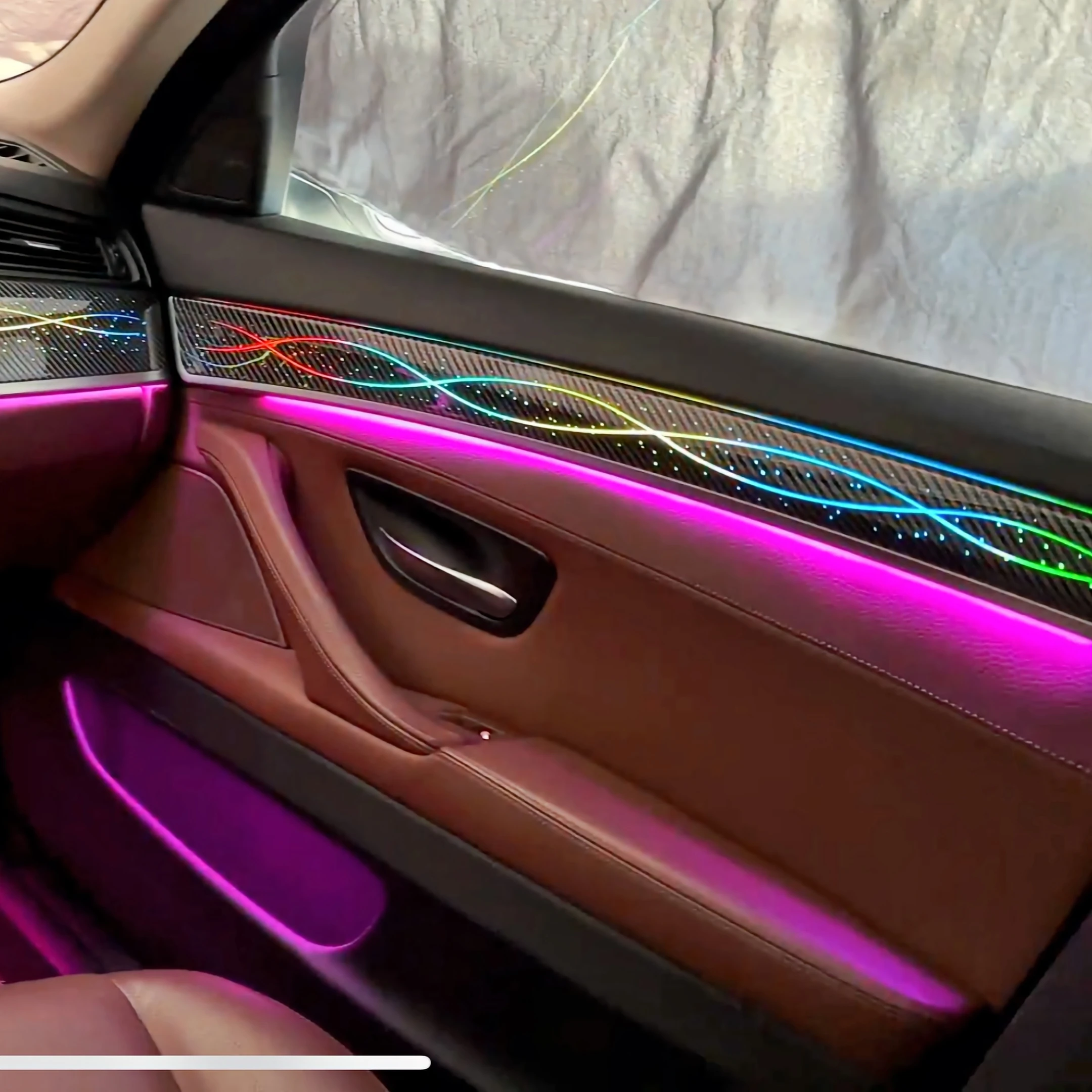 Utilisation durable de couleur dynamique - Lumières d'ambiance décoratives intérieures de voiture changeantes