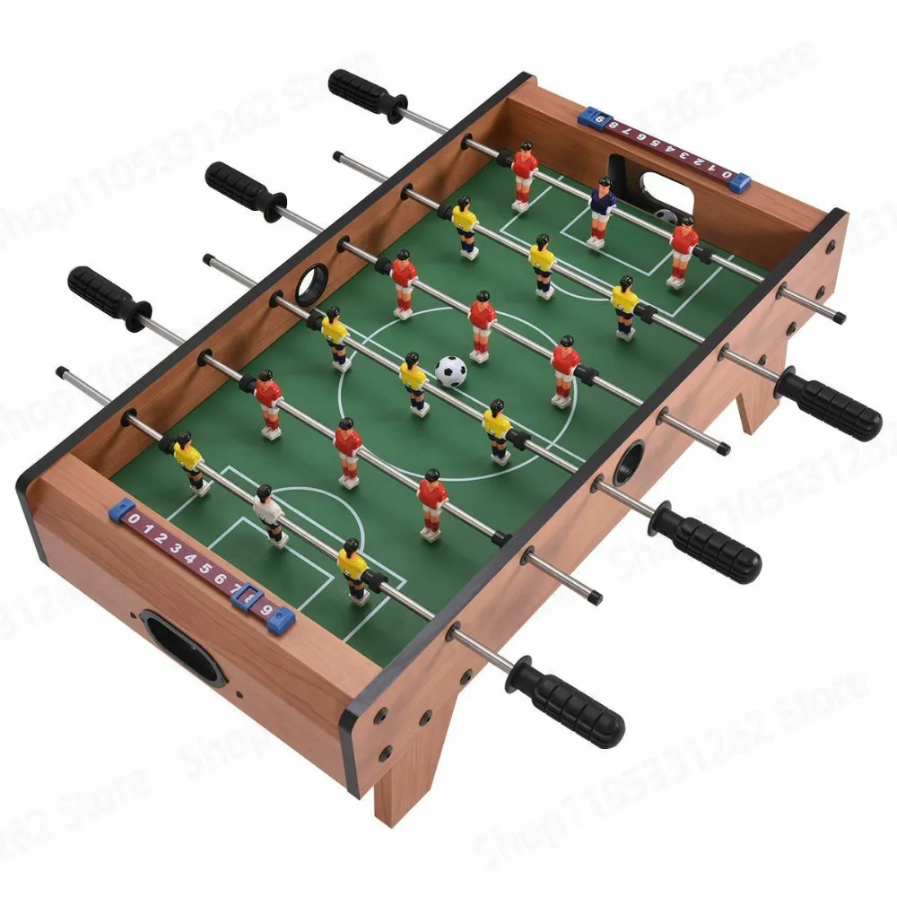 Kids Mini Wooden Tabletop Foosball Billiard Game Indoor Parent‑Child Double Player Desktop Entertainment Toy