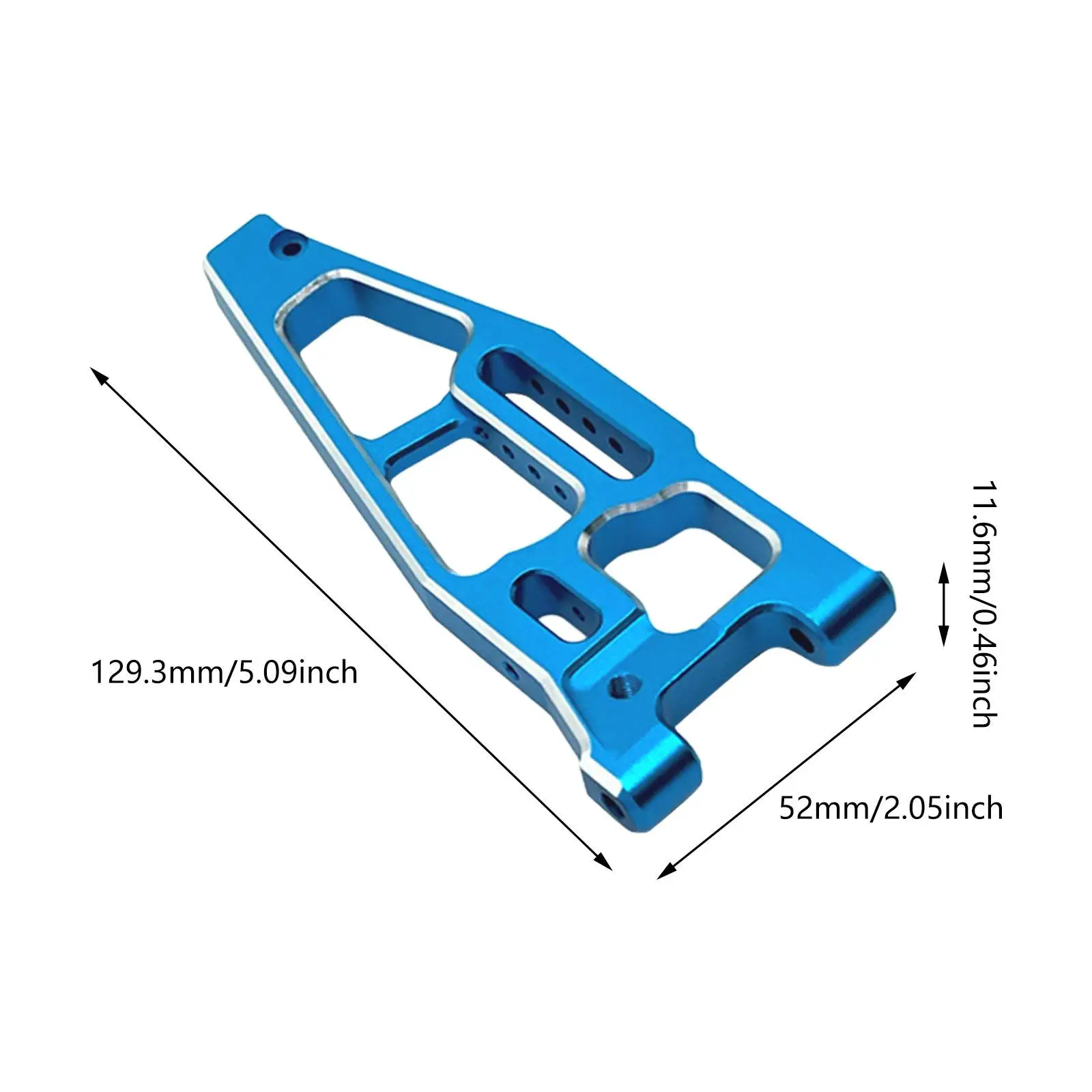 2 piezas 1:8 RC accesorios de actualización de coche brazos de suspensión inferiores delanteros Premium