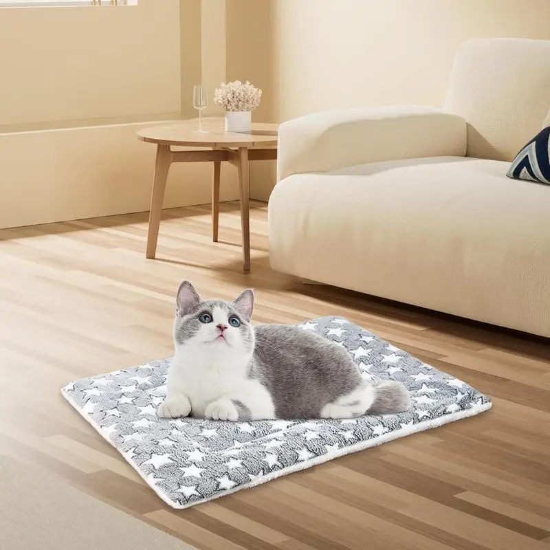 Warming Cat Beds for Indoor Cats Self-Warming Pet Pad Self-Heating Cat Dog Mat Thermal Pet Pad for Indoor Pets Non-Slip Washable