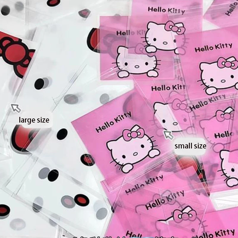 Miniso Sanrios Hellokittys Sealed Bag Packaging Bag Cartoon Bracelet Storage Bag Self-Adhesive Printing Birthday Gift For Girls