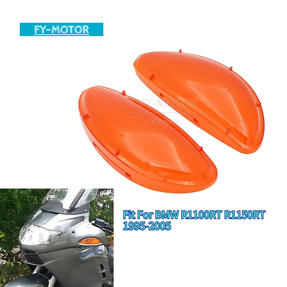 

For BMW R1100RT R1150RT 1995-2005 Motorcycle Turn Signal Indicator Lamp Housing, Amber Clear Lens Cover