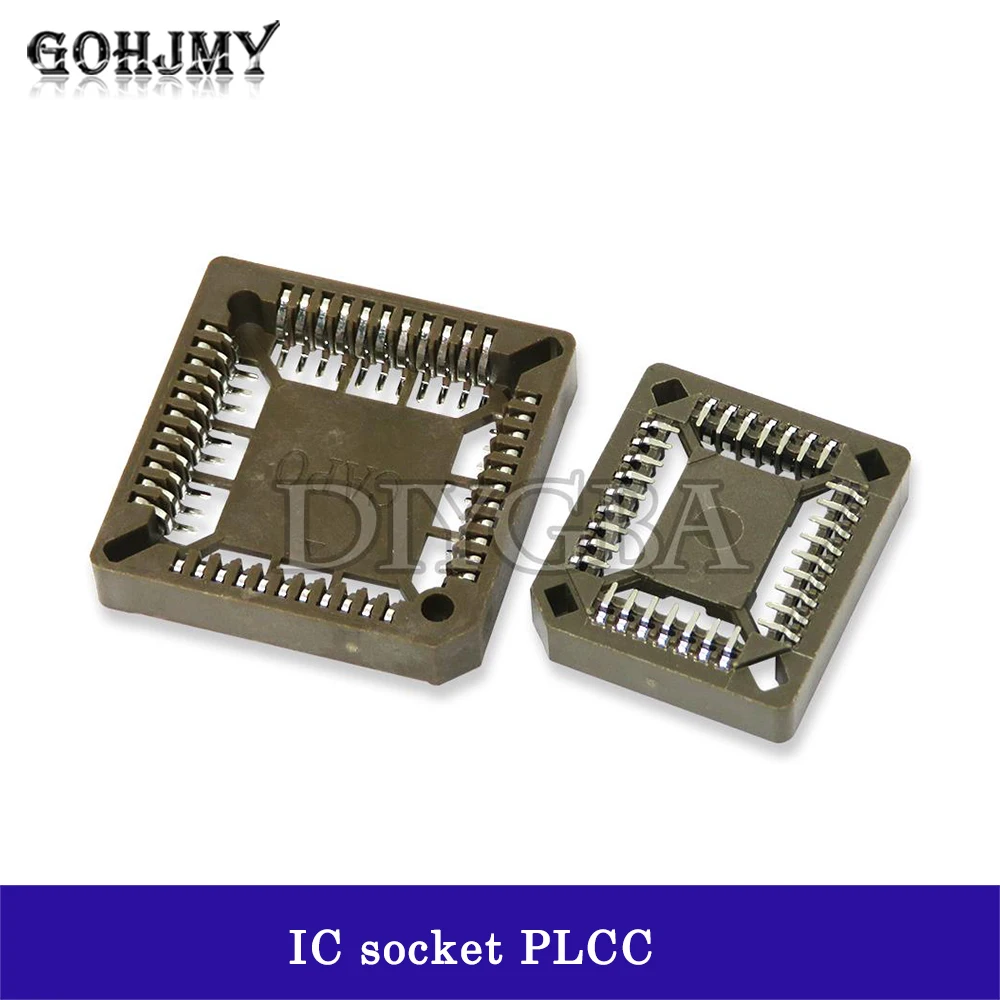 5PCS PLCC IC socket SMD DIP 32PIN 44PIN 68PIN 84PIN PLCC Socket adapter PLCC32 PLCC44 PLCC68 PLCC84 NEW