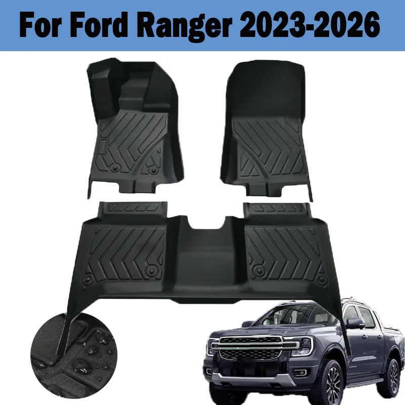 

Коврики для Ford Ranger 2023-2026, леворульные, для автомобиля | Коврик для багажника автомобиля | Аксессуары для салона автомобиля