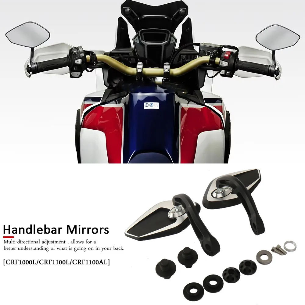 

Motorcycle Bar End Side Rear View Mirror For Honda CRF1000L CRF1100L Africa Twin Adventure Sport CRF1100AL Africa Twin Standard