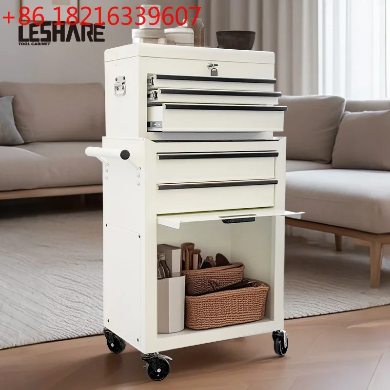 TAO  Tool Cart trolley ins Light Luxury Internet celebrity Multifunctional Storage Cabinet Removable Shelf