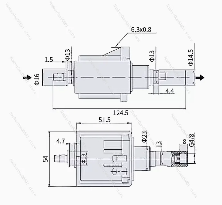 JYPC-5B AC 220V - 240V 45W electromagnetic Solenoid Water Pump for Coffee machine ,electric irons ,steam mop ,cleaner,etc