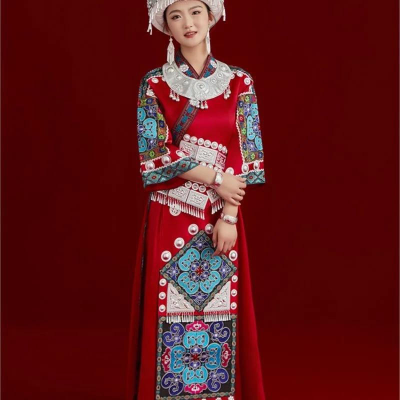 Vêtements de performance de danse de voyage d'aviation, robe de village adulte minoritaire, ensemble de vêtements ata ao, 600, nouveau