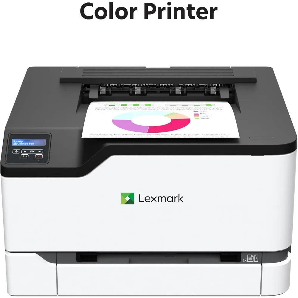 Color Laser Printer with Ethernet, Mobile-Friendly, Wireless Office Printer with Automatic Two-Sided Printing