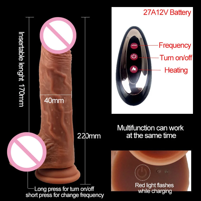 1Pc Impact rotating dildo vibrator simulate penis sex toys for women lesbian suction cup porn large dildo vibrator