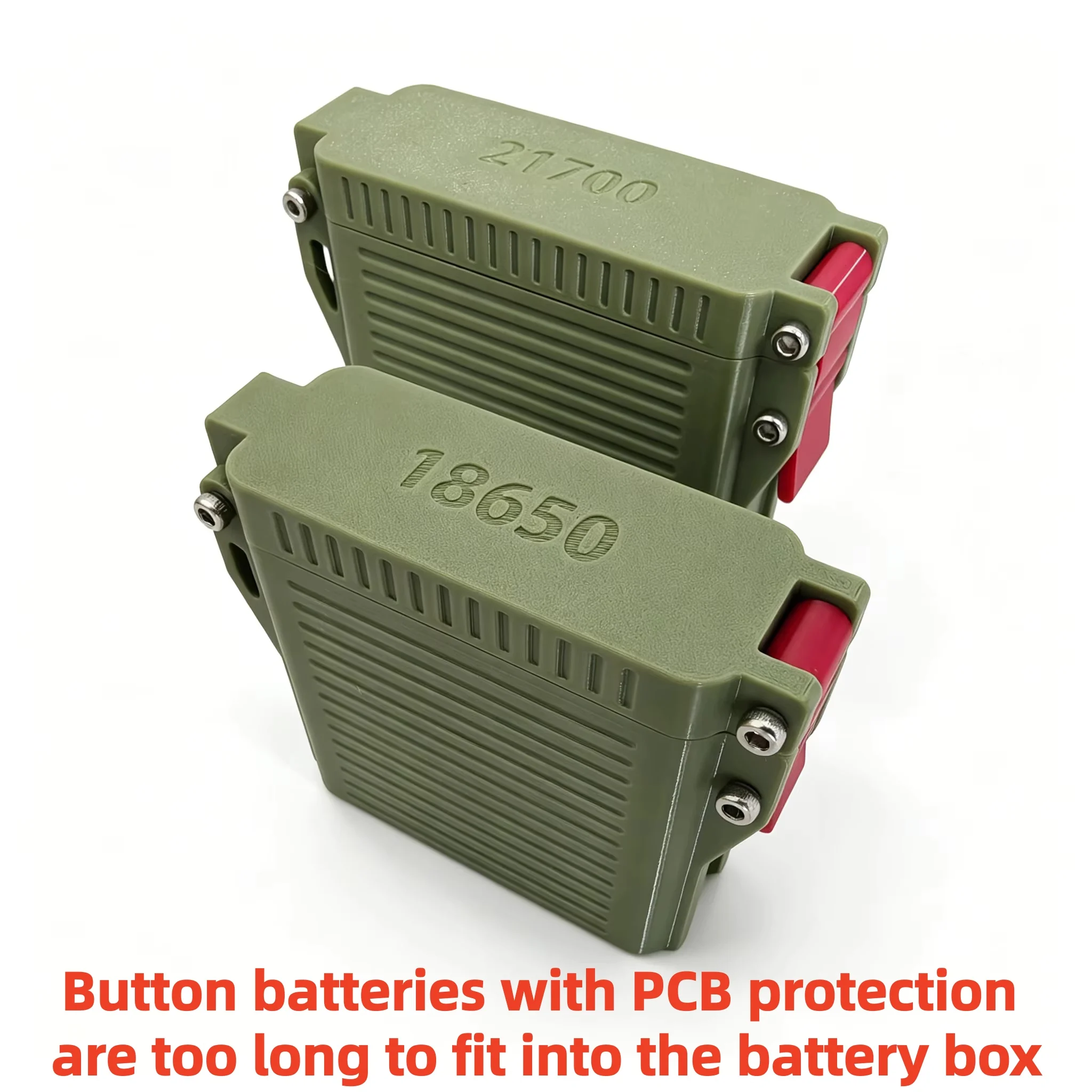 Waterproof 18650 21700 Battery Storage Box Outdoor Flashlight Battery Holder Case for Camping Emergency Portable