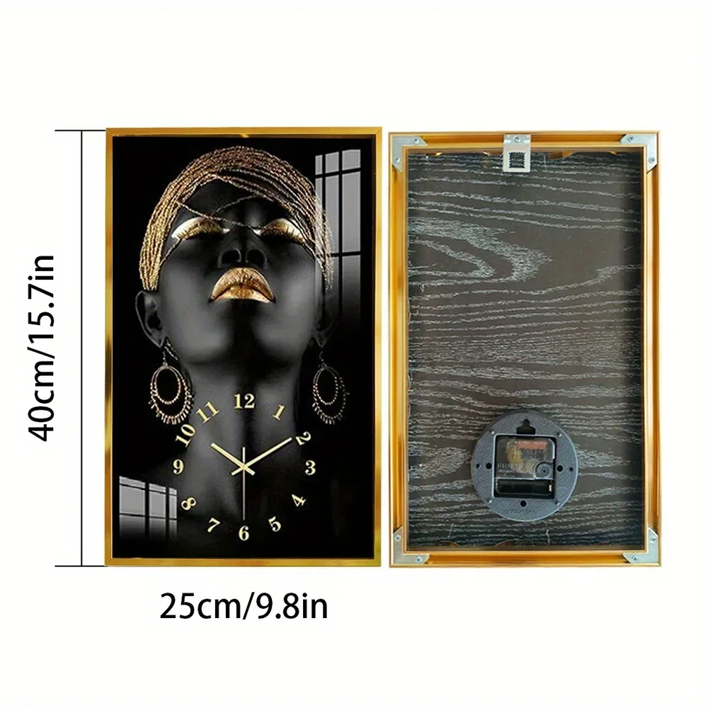 Send Photos to Customize Art Clock Digital Wall Clock Aluminum Alloy Frame 25X40CM Tempered Glass Clock Silent Clock Family Gift