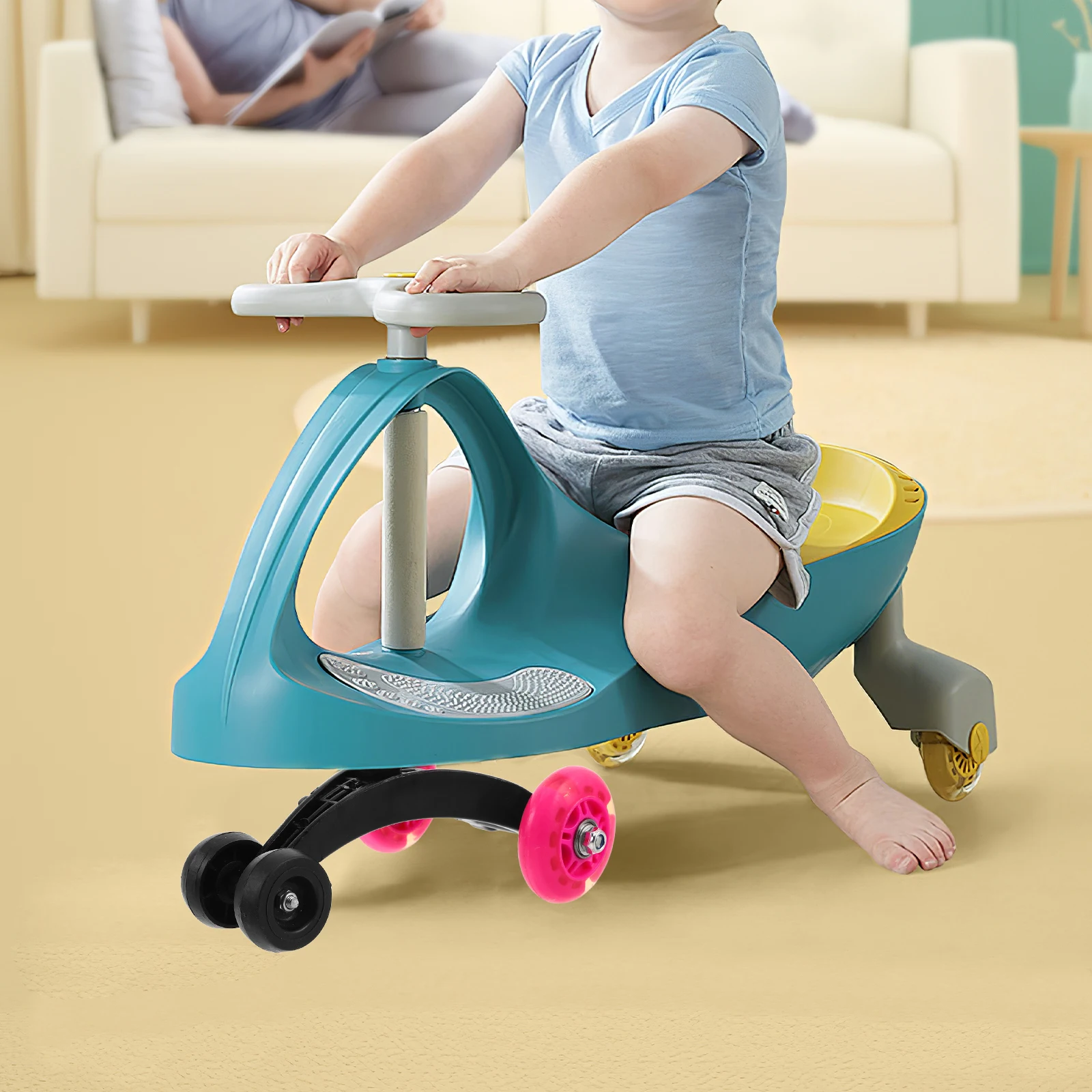 Replace Twist The Wheel Toddler Replacement Wheels for Kids Car Plastic Ride on Toys Children Car Toy for Outdoor Riding Play 