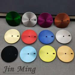 High Quality 28.5mm Sterile Blank Watch Dial Black Sliver Gold Blue Grey Purple Faces For NH35 NH36 Movement DIY Accessories