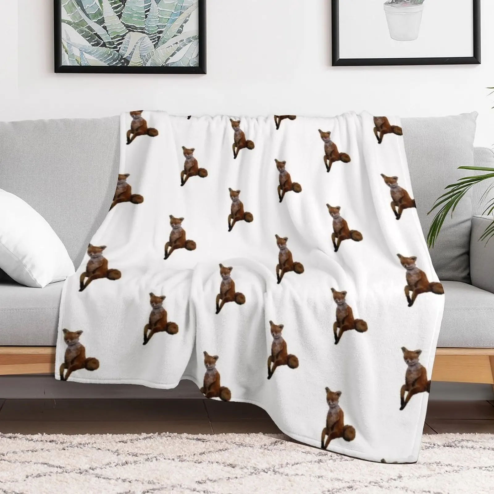 Stoned Fox Throw Blanket christmas gifts Luxury Designer Large Blankets