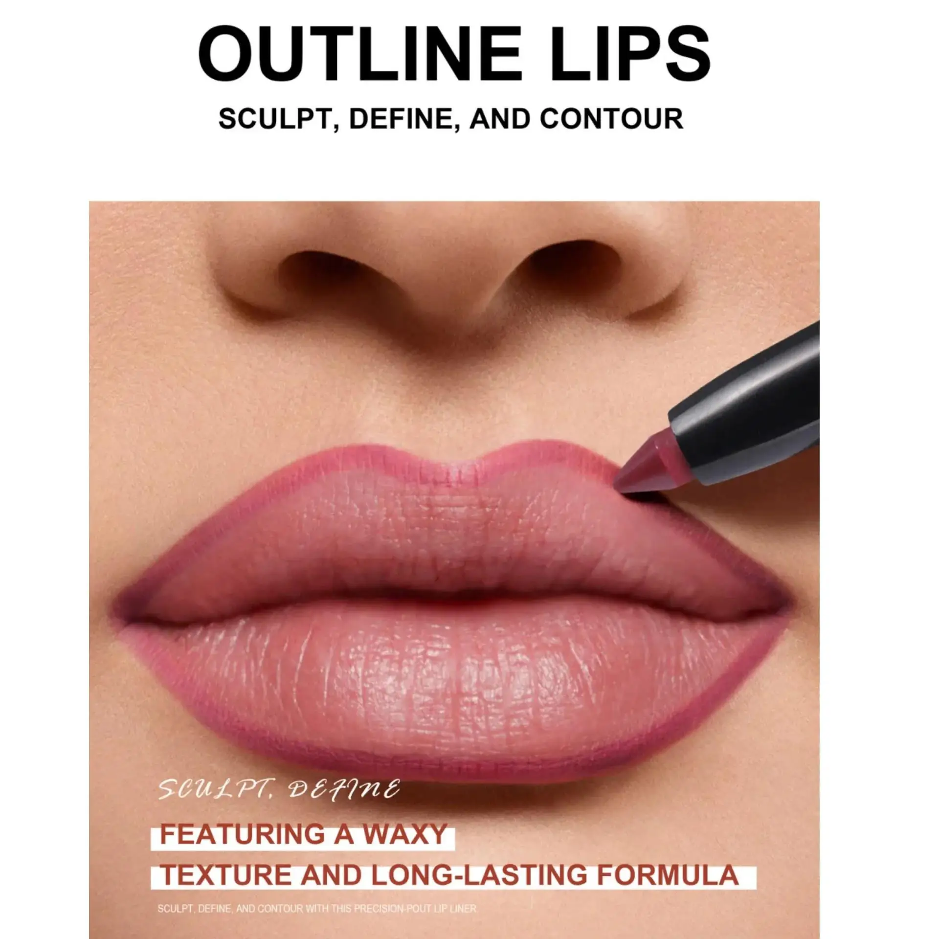 Set di matite opache a lunga tenuta 6 colori Texture cremosa Matita per la definizione delle labbra Facile da scivolare Il trucco non sbiadito deve avere