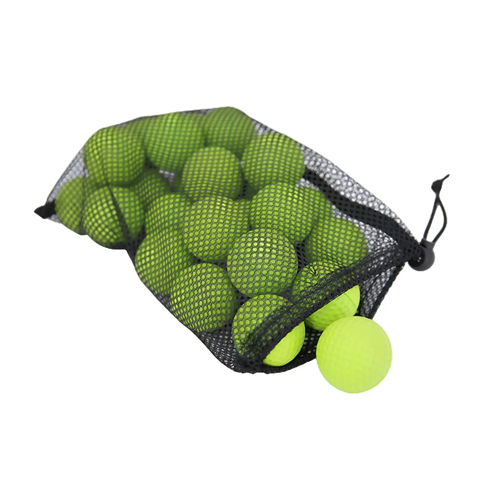 24 Pack Golf PU Practice Balls Green Sponge Soft Elastic Training