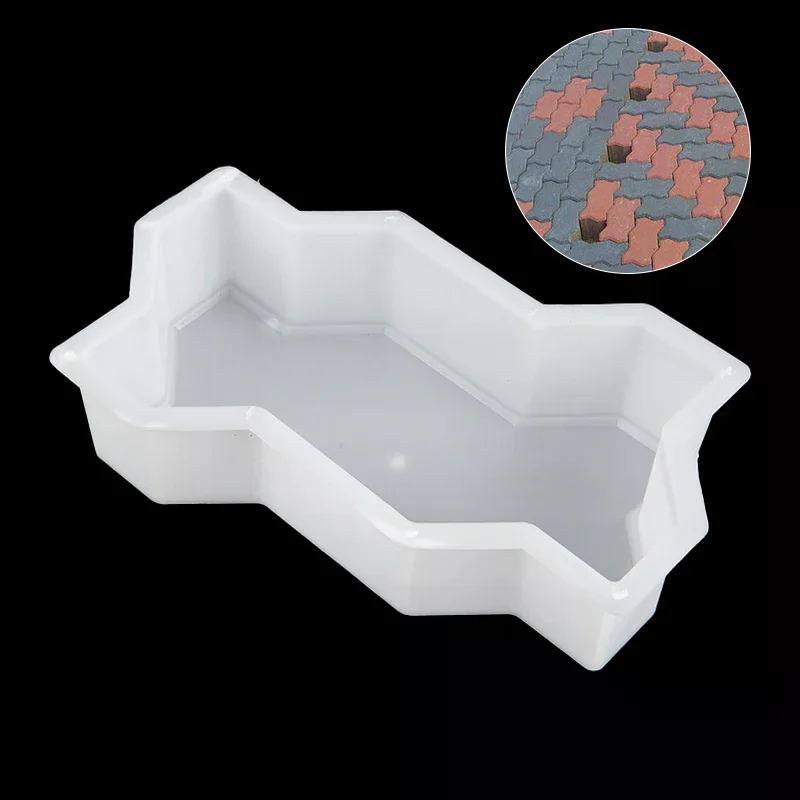 1pc Garden Pavement Mold Plastic DIY Path Maker Concrete Molds  Road Path Paving Brick Mould