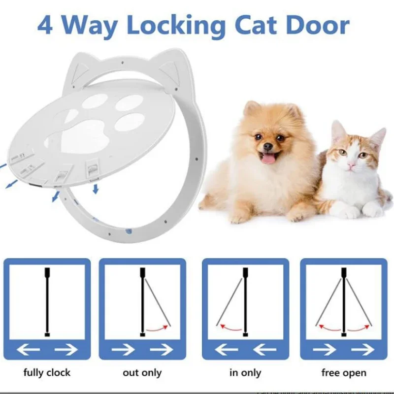 Picture 4: Pet Screen Door Magnetic Self-Closing Small Dogs and Cats Door with Locking Function for Screen Door, Window and Porch
