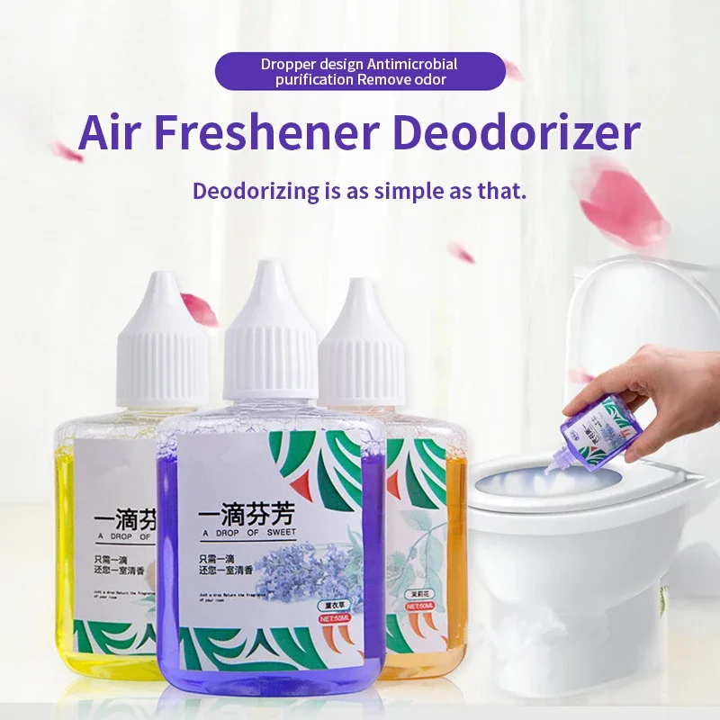 

50ML A Drop of Fragrance Freshener Air Freshener Household Deodorizer for Bathroom Diffusion Long-lasting Freshness Detergent