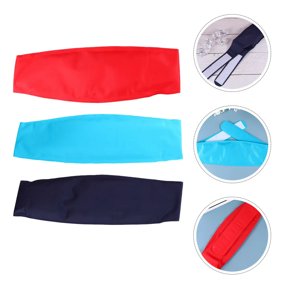 

3Pcs Reusable Gel Ice Pack Head Wrap Cooling Bag for Sports Injuries and Headaches No Odor Leakproof Practical