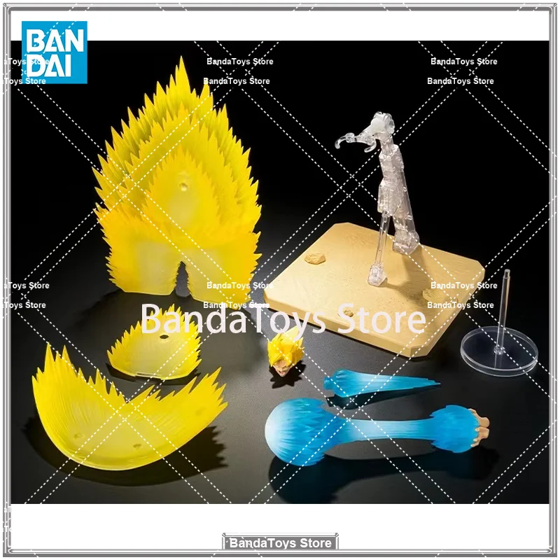 In Stock Original Bandai S.H.Figuarts Super Saiyan Son Goku Effect Part Set Instant Transmission Kamehameha Dragon Ball Z Toys