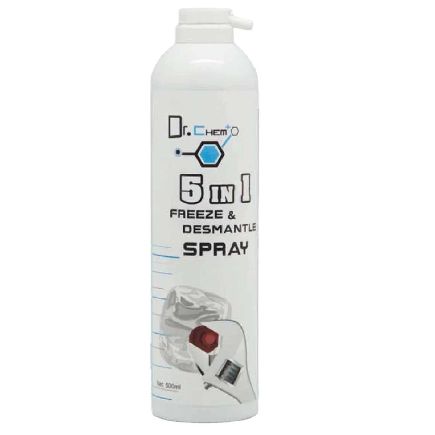 DR CHEM 500ml 5in1 凝固・分解スプレー ボルト緩め剤 錆除去剤 防錆緩めスプレー
