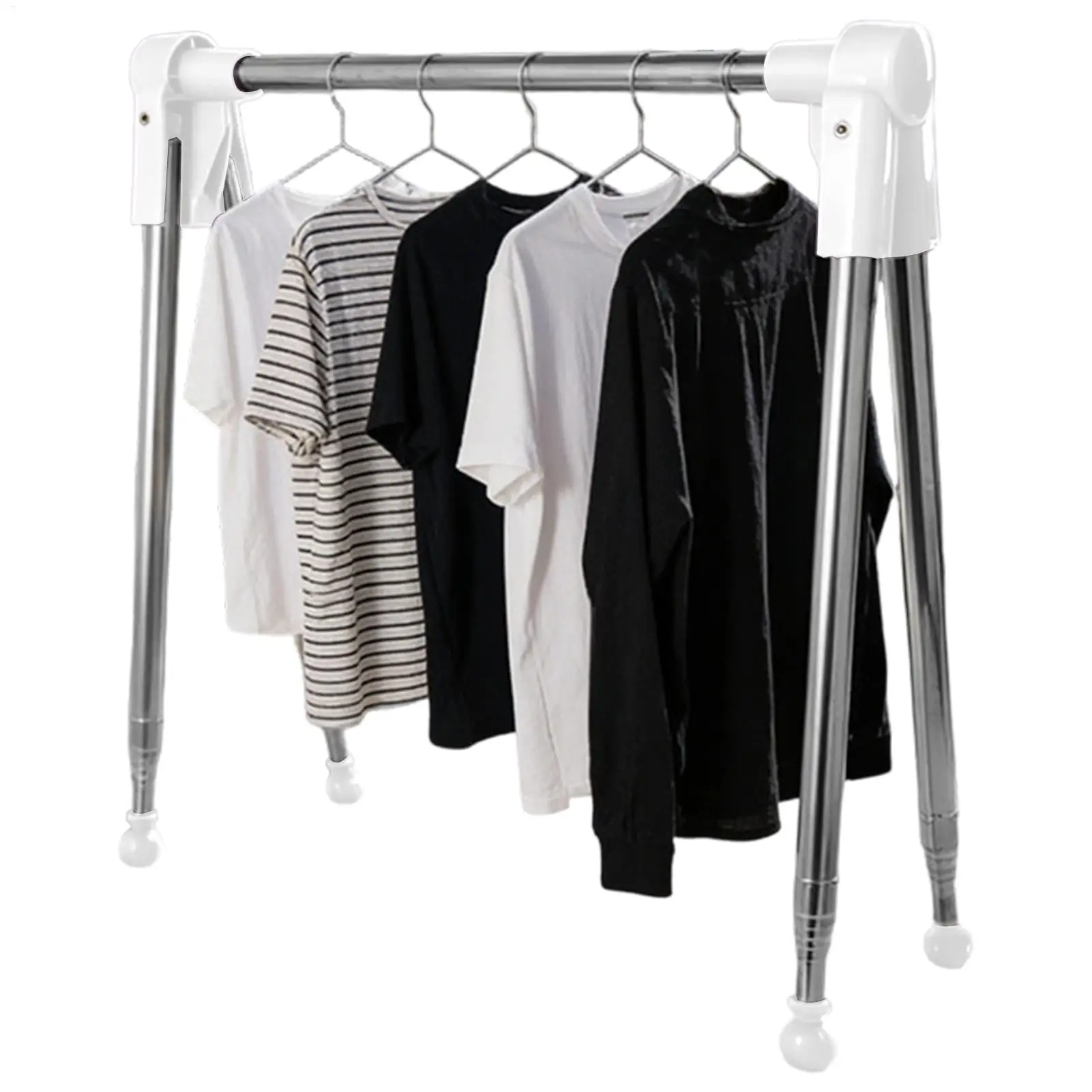 

Foldable Drying Rack Stainless Steel Telescopic Garment Shelves Clothing Drying Rack For Balcony Travel Camping Bathroom Bedroom