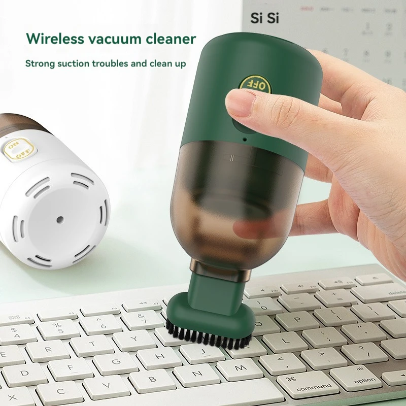 Cross-border new vacuum cleaner mini desktop small rechargeable usb student desk keyboard cleaning big suction machine