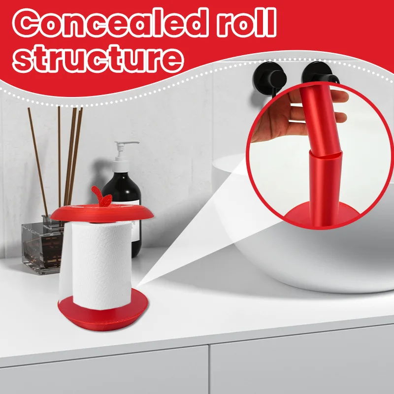 

Creative Apple-shaped Tissue Roll Rack Plastic Handicrafts Household Kitchen Bathroom Tissue Racks Decor Tool Home Decoration