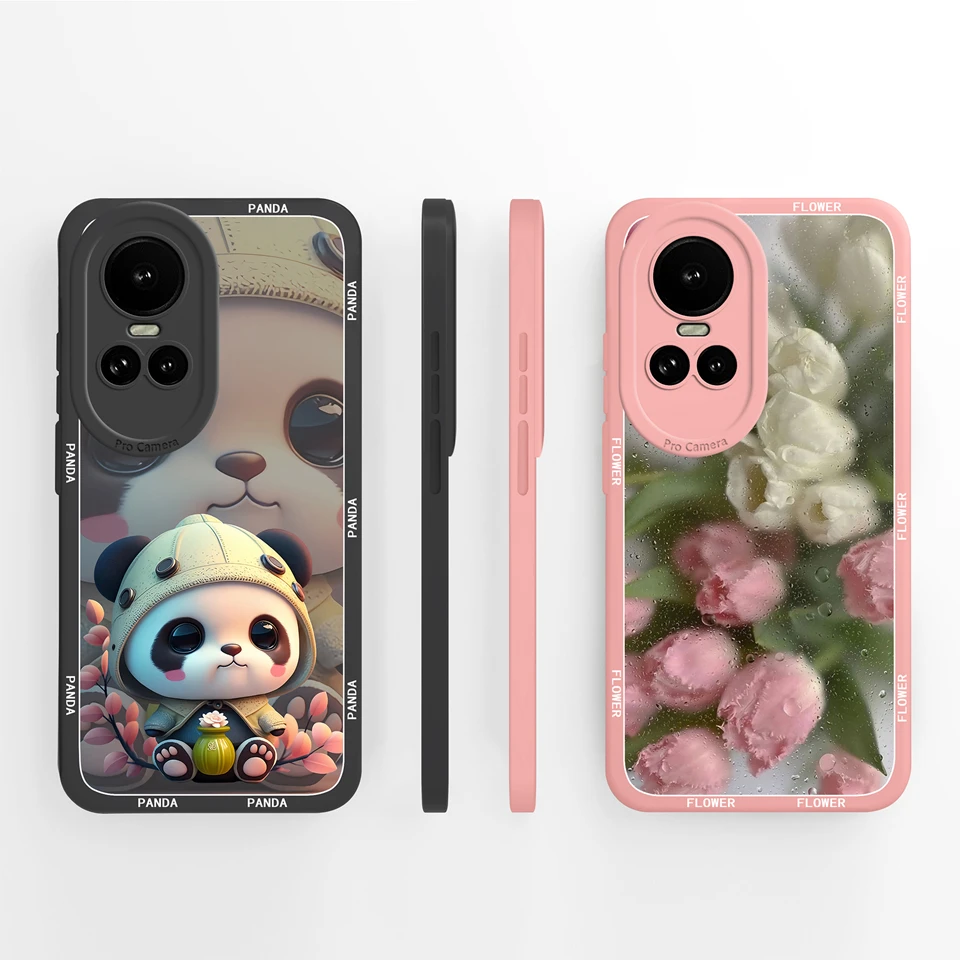 Case For OPPO Reno 10 11 Pro 11F Pretty Flower High Quality Personalized Anti-drop Protector For Reno10Pro Reno11F Coque Funda