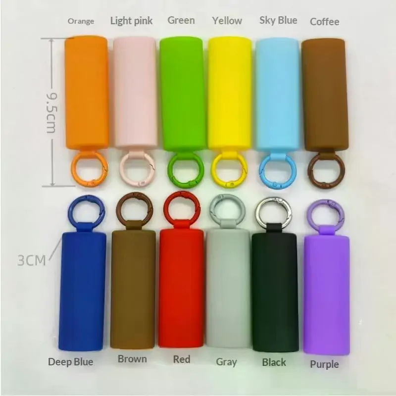 Silicone Lighter Holder With Keychain For Lighters, Snap‑Fit Protective Case Cover Compatible