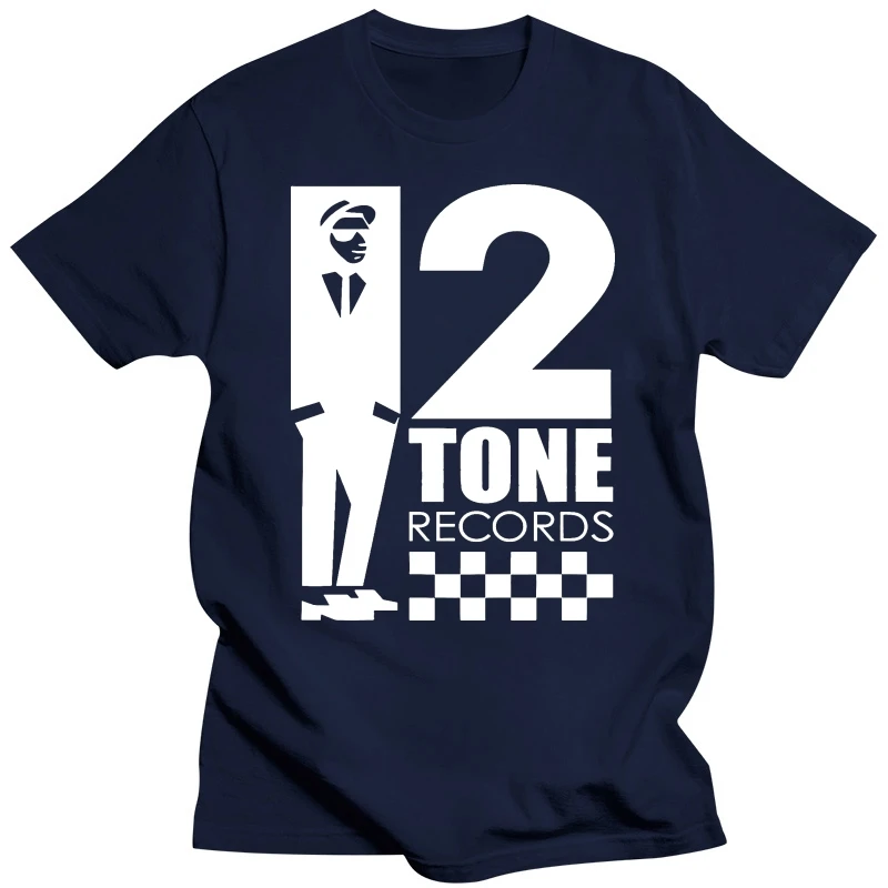 2 Tone Records T-Shirt 100% Cotton Reggae Ska Trojan Rocksteady The Specials Simple Short-Sleeved Cotton T Shirt Top Tees