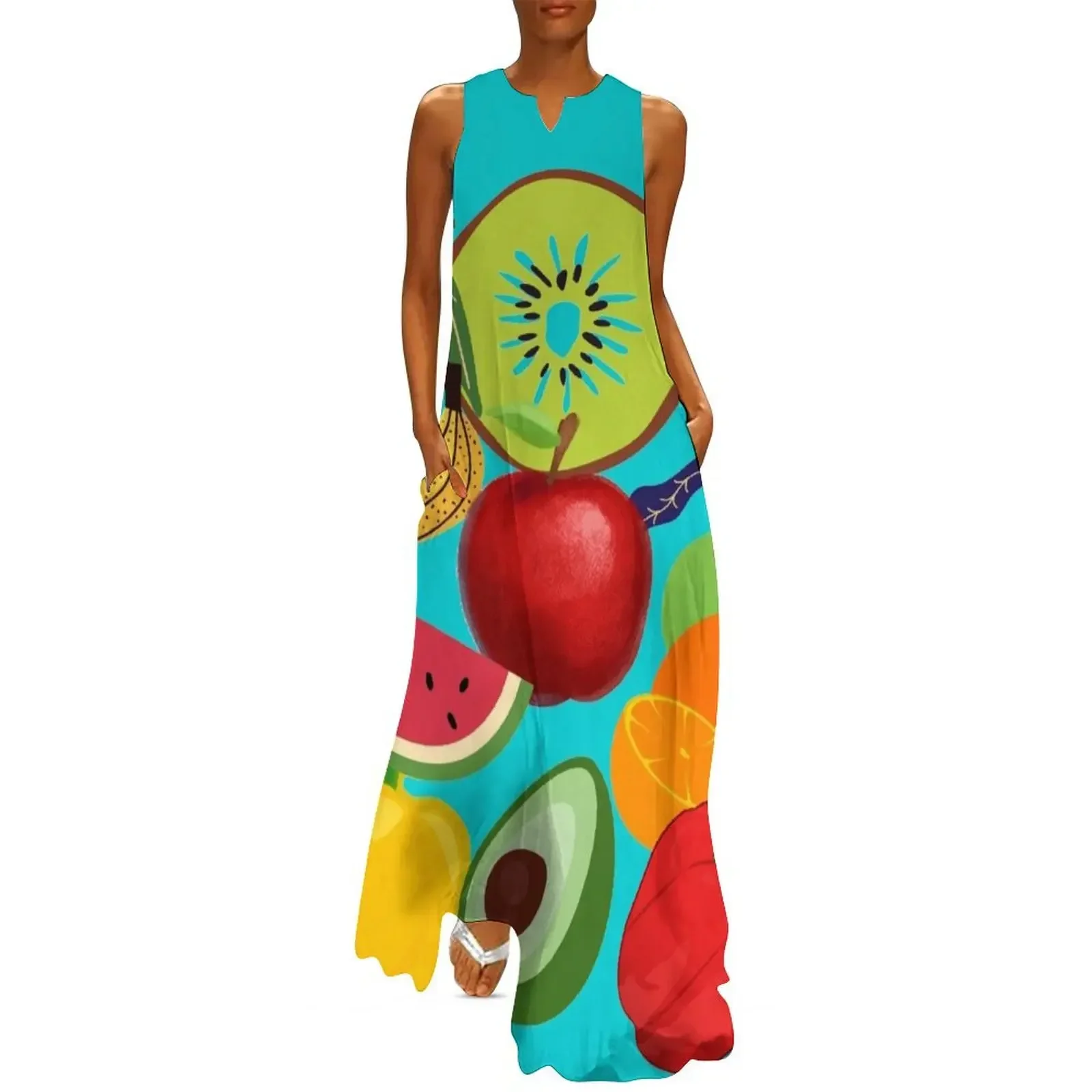 

I LOVE FRUIT Long Dress Long veiled dresses Elegant gown clothing women summer 2025 Woman clothes Dress