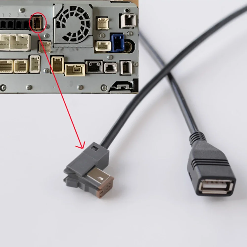 Cable de navegación de Radio de coche de 4 pines a USB para Radios de coche Panasonic, Cable USB de repuesto, accesorios para automóvil