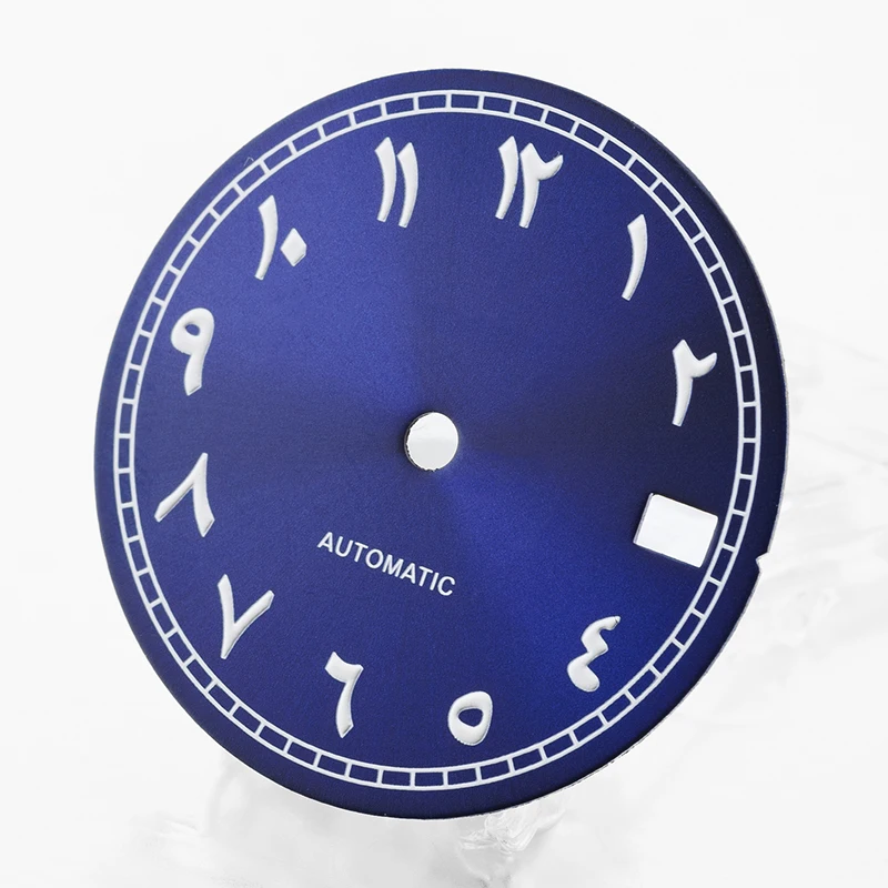 NH35 dial S dial 28.5mm diameter Arabic numerals sunray calendar fit for NH35/36 movement watch modification accessories