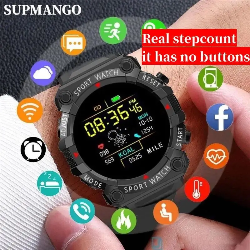 Smart Watch Real Stepcount Multi Function Step Connected Smart Watch For Men And Women Suitable For IOS And Android