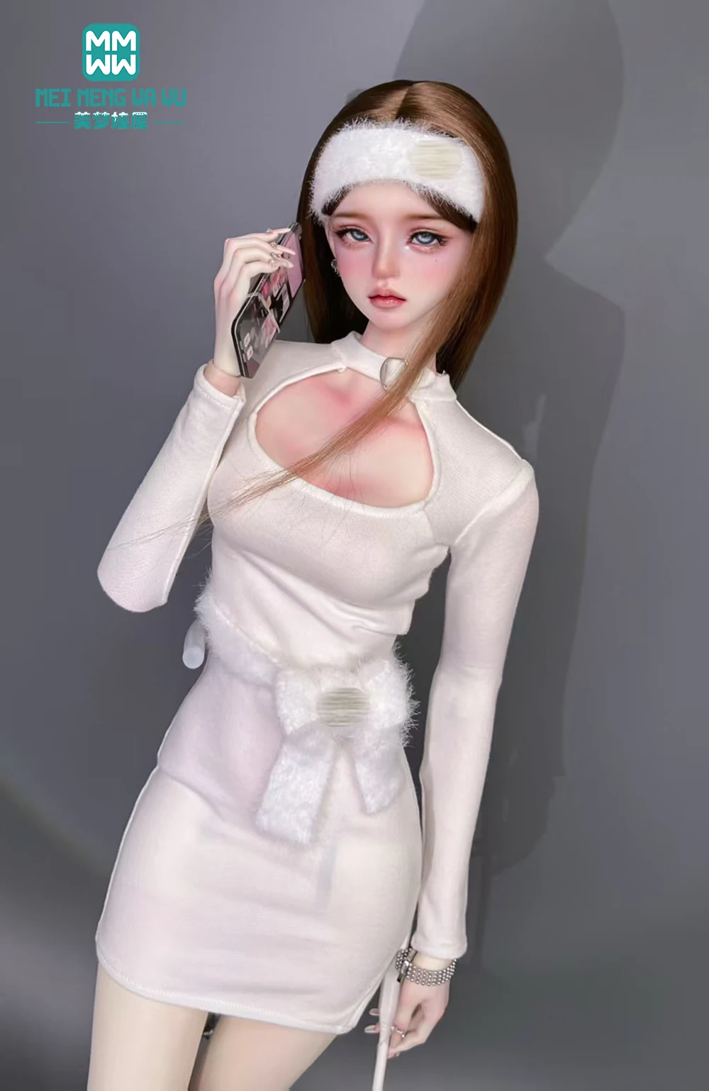 Se encaixa 58-60cm 1/3 bjd dd sd mini moda fivela de metal camiseta brinquedo presente da menina